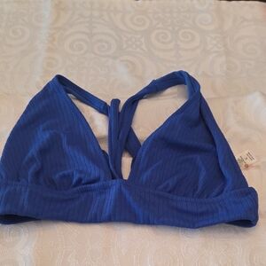 Shade & Shore Blue Bikini Top